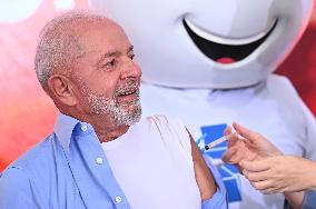 President Lula Is Vaccinated With The Flu Vaccine
