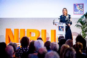 Queen Maxima At The 45th Anniversary Of The Nibud - Utrecht