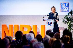 Queen Maxima At The 45th Anniversary Of The Nibud - Utrecht
