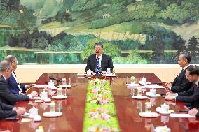 CHINA-BEIJING-XI JINPING-RUSSIAN FOREIGN MINISTER-MEETING (CN)