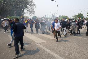 Pro- Monarchists Clash With Police In Nepal