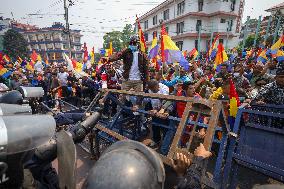 Pro- Monarchists Clash With Police In Nepal