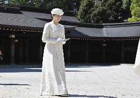 Princess Aiko visits Meiji Jingu shrine