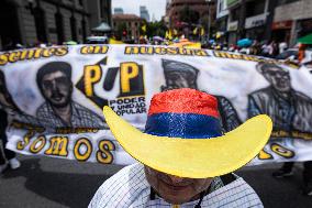 Armed Conflict Victims Demonstration in Colombia