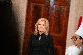 First Lady Jill Biden Did A Media Preview Of What They Having For The State Dinner