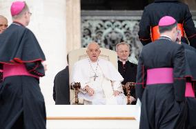 Pope Francis Leads The Weekly General Audience In Vatican City