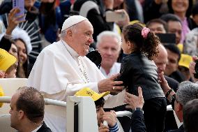 Pope Francis Leads The Weekly General Audience In Vatican City