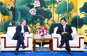 CHINA-BEIJING-XINHUA-PRESIDENT-FRENCH AMBASSADOR-MEETING (CN)
