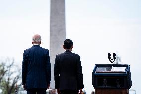 President Biden Welcomes Prime Minister Kishida - Washington