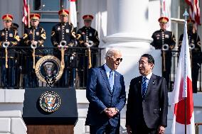 President Biden Welcomes Prime Minister Kishida - Washington