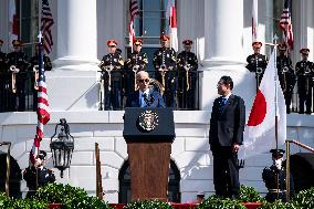 President Biden Welcomes Prime Minister Kishida - Washington