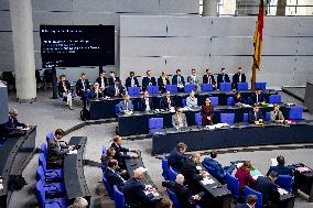 Question and Answer session at the Bundestag in Berlin