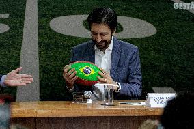Announcement Of The First NFL Game In Brazil