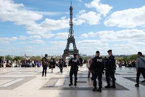 Security Around Trocadero - Paris