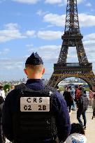 Security Around Trocadero - Paris