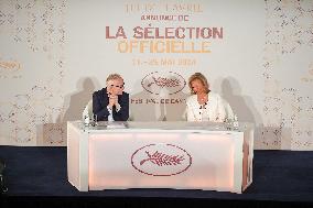 Press Conference Announcing Official Selection Of 77th Cannes Film Festival