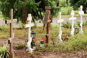 Orthodox parish cemetery on August 27, 2023 in Lohja.