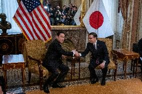 Japanese Prime Minister Fumio Kishida joins Bicameral Bipartisan Leadership Meeting with U.S. Senators at U.S. Capitol