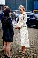 Queen Maxima Attends Girls' Day At Container Service Groenenboom - Netherlands