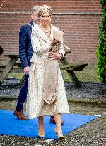 Queen Maxima Attends Girls' Day At Container Service Groenenboom - Netherlands