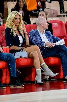 Victoria Silvstedt Attends Euroleague Basketball Match - Monaco