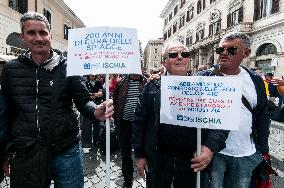 The Protest Against Bolkestein In Rome