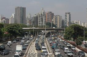 Traffic In The City Of Sao Paulo