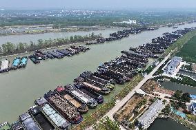 Beijing-Hangzhou Grand Canal Boats in Suqian