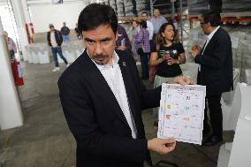 Mexico City Electoral Institute Presents Election Materials For The Election Day