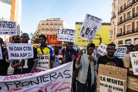 Demonstration In Madrid Against The European Pact On Immigration And Political Asylum