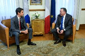 French PM Attal Visits Quebec