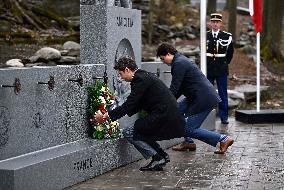 Attal And Trudeau Visit The National Military Cemetery - Ottawa