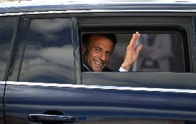 President Macron Visits Eurenco Factory - Bergerac