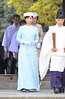 Princess Kako visits Meiji Jingu shrine