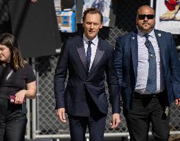 Tom Hiddleston At Jimmy Kimmel Live - LA