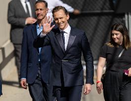 Tom Hiddleston At Jimmy Kimmel Live - LA