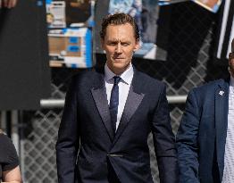 Tom Hiddleston At Jimmy Kimmel Live - LA