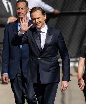 Tom Hiddleston At Jimmy Kimmel Live - LA