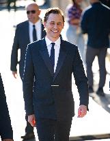 Tom Hiddleston At Jimmy Kimmel Live - LA