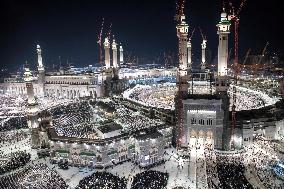 Aerial Views Of The Great Mosque - Mecca