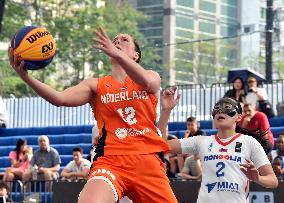 (SP)CHINA-HONG KONG-BASKETBALL-FIBA 3X3-QUALIFYING-WOMEN'S-NED VS MGL