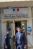 Visit To The Border Post Between France And Italy - Menton