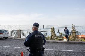 Visit To The Border Post Between France And Italy - Menton