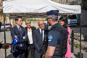 Visit To The Border Post Between France And Italy - Menton