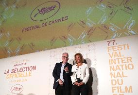 FRANCE-PARIS-CANNES FILM FESTIVAL-PRESS CONFERENCE