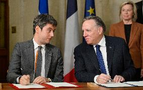 French PM Attal Visits Quebec