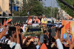 Prime Minister Narendra Modi Roadshow At Dausa District Of Rajasthan