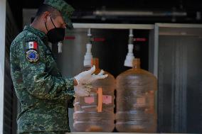 Mexican Army Activates DNIII Plan In Case Of Contaminated Water In The Benito Juárez Mayor's Office, Mexico City
