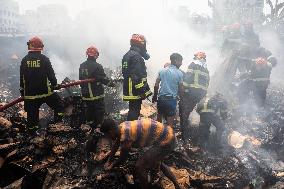 Fire At A Slum In Dhaka