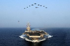 US Moves Aircraft Carrier Toward Israel
